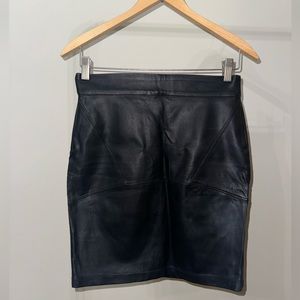 M Forever 21 Black Faux Leather Skirt